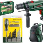 Bosch Easyimpact Uyumlu 600 Darbeli Matkap + 27 Parça Matkap Ucu Seti Vidalama Ucu Seti Tornavida