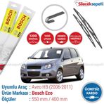 Bosch Eco Chevrolet Aveo 2006-2011 Silecek Takımı