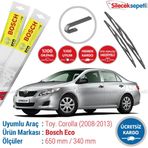 Bosch Eco Toyota Corolla 2007-2012 Silecek Takımı