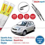 Bosch Eco Toyota Yaris 1999-2005 Silecek Takımı