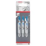 Bosch Ekonomik Seri Inox İçin T 118 GFS 3 Lü Paket Dekupaj Testeresi Bıçağı