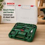 Bosch Ev Bahçe Universal El Aleti Seti 17 Parça - . - Yeşil - Siyah