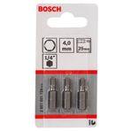 Bosch ExtraHard HEX4x25 mm 3'lü Vidalama Ucu