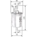 Bosch F026402061 Mazot Filtresi Megane Iı 05- 1.5 Dcı 2.0 Dcı Metal Uyumlu