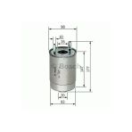 Bosch F026402067 Mazot Fıltresı Fluence Megane Iıı S.tourer Scenıc Iıı 1.5 K9k Suzukı Grand Vıtara 1.9 Ddıs