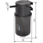 Bosch F026402828 Yakıt Filtresi