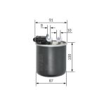 Bosch F026402838 V Serisi W447 14 Viano W639 W447 Sprinter Yakıt Filtresi