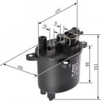 Bosch F026402846 P407 P508 P607 C5 C8 Mondeo Yakıt Filtresi
