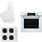 Bosch - Femaş HBF514BW1T - B3140 - FD102 Beyaz City 3'lü Ankastre Set