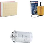 Bosch Filtre Bakım Seti Audi A4 2.0 TDI BLB BNA BRE BRF Motor 2005-2008 Hava + Yağ f. + Yakıt Filtre Bosch