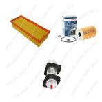 Bosch Filtre Bakım Seti Audi A5 2.0 TDI 143 Beygir CJCA CMFA Motor 2009-2015 Hava + Yağ f. + Yakıt Filtre Bosch
