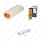 Bosch Filtre Bakım Seti BMW 5 SERİSİ E60 520 d Dizel 2005-2007 N47D20 Motor Hava + Yağ f. + Yakıt Filtre Bosch