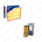Bosch Filtre Bakım Seti Bmw 5 Serisi E60 520 D Dizel 2008-2010 N47d20 Motor Hava + Yağ Filtre