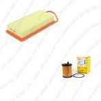 Bosch Filtre Bakım Seti Ford Fiesta 1.4 Tdcı 2003-2008 Dizel Hava + Yağ Filtre