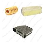 Bosch Filtre Bakım Seti Mercedes CLS 250 CDI Euro 5 Motor C218 2012-2016 Dizel Hava + Yağ F. + Polen Filtre Bosch