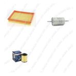 Bosch Filtre Bakım Seti Opel Corsa B 1.2 16v Benzin Klimalı 1998-2000 Hava + Yağ f. + Yakıt Filtre Bosch