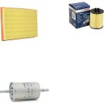 Bosch Filtre Bakım Seti Opel Corsa C 1.0 Benzin 2000-2009 Hava + Yağ f. + Yakıt Filtre Bosch