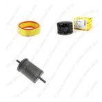 Bosch Filtre Bakım Seti Renault Clio II 1.4 Benzinli 1998-2004 Yuvarlak Filtre Hava + Yağ f. + Yakıt Filtre Bosch