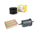 Bosch Filtre Bakım Seti Renault Clio Iıı 1.4 16V 2005-2012 Hava + Yağ + Yakıt Filtre