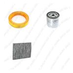 Bosch Filtre Bakım Seti Volkswagen Polo 1.4 60 Beygir AEX AKV APQ Benzinli 1995-1999 Hava + Yağ f. + Polen Filtre Sardes