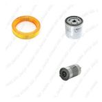 Bosch Filtre Bakım Seti Volkswagen Polo 1.4 60 Beygir AEX AKV APQ Benzinli 1995-1999 Hava + Yağ f. + Yakıt Filtre Bosch