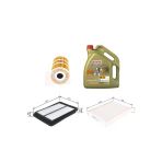 Bosch Filtre Seti Nissan Qashqai 2014-2019 Dizel 1.6 - 3'Lü Set + Castrol 5W30 Edge 5 Lt Polen Yerli