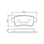 Bosch Fren Balatası Arka 106mm Megane Iıı Hatchback 1.6 16v 08