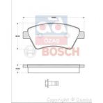 Bosch Fren Balatası Ön 136Mm Megane II 1.5 Dcı 03