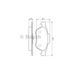 Bosch Fren Balatası Ön 156mm Laguna Megane Iı 02