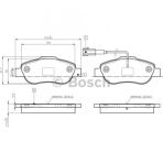 Bosch Fren Balatası Ön Fıslı Fiat Fiorino 1.3 Multıjet 1.4 02.2008 0986495097