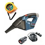 Bosch Gas 12 V ( Tek )akülü El Süpürgesi Prolefs Metre Hediyeli Mavi