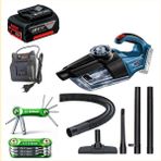 Bosch Gas 18V-1 Professional Akülü El Süpürgesi 3 Ah Tek Batarya 8 Lİ ALLEN HEDİYE