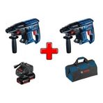 Bosch GBH 180-LI 2 Adet Kırıcı Delici - 18 V 5.0 AH Çift Akü - Bez Çantalı Makine Seti