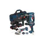 Bosch Gbh 180-LI + Gsr 180-LI + Gws 180-LI 2X4,0AH +Gal 18-40 Şarj Cihazı + Bosch Bez Takım Alet Çantası Africa Bag