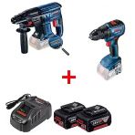 Bosch Gbh 180-Li + Gsr 18V-50 18 V 2X5 Ah Akülü El Aletleri Seti
