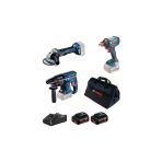 Bosch Gbh 180 Lı Kırıcı Delici + Gws 180 Lı Taşlama + Gdx 180 Lı - 0615990M5g