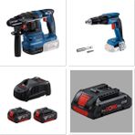 Bosch Gbh 185 Kırıcı Deli +Gtb 185 Alçıpan Vidalama + 2 Ad 5.0 Ah Akü (1AD 4.0 Procore Akü Hediye)