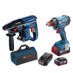 Bosch GDX 180-LI Somun Sıkma - GBH 180-LI Kırıcı Delici - Akü ve Çantalı Makine Seti