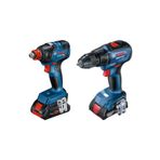 Bosch Gdx 18v-200 + Gsr 18v-50+ 2 X Gba 18v 4.0ah + Gal 18v-40 L-boxx 06019J2220