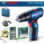 Bosch GSB-120-LI Tek Akülü Vidalama Makinesi + 41 Parça Uç + Allen Takımı + Metre