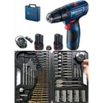 Bosch Gsb 120'lı 12V Darbeli Matkap Vidalama ve 103 Parça Aksesuar Seti Anahtarsız Mandren