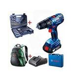 Bosch GSB 180 LI Tek Bataryalı Darbeli Matkap + 103 Parça Uç ve Allen Takımı