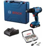 Bosch Gsb 183-LI 2 Ah Tek Akülü Vidalama Darbeli Matkap + 32 Parça Bits Uç Seti