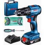 Bosch GSB 185 LI Tek Akülü Darbeli Kömürsüz Vidalama Matkap ve Bosch 16 Parça Uç Seti