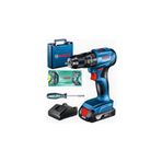 Bosch GSB 185 LI Tek Akülü Darbeli Kömürsüz Vidalama Matkap ve Bosch 16 Parça Uç Seti