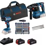 Bosch Gsb 18V-45 Akülü Vidalama + Gbh18v-22 Kırıcı Delici 2X4 Ah Akülü Kombo Set - 0615V0003d
