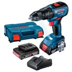 Bosch Gsb 18V 50 Akülü Darbeli Matkap 2X2AH + 7 Parça Beton Matkap Ucu 06019H5100