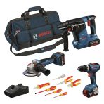 Bosch Gsb 18V-65+Gws 18V-11+Gbh 18V-24 C+3Xgba5.0ah+Vde Tornavida Ve Pense Seti