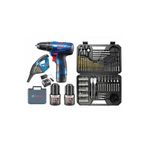 Bosch Gsr 120 Li 3 Ah Çift Bataryalı Vidalama + Gas 12 Şarjlı Araç SÜPÜRGESİ + V-Line 103 Parça Uç Seti