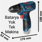 Bosch Gsr 120 Li (Dikkat ! Çanta , Batarya ve Şarj Aleti Yoktur. Bunlar olmadan çalışmaz.)